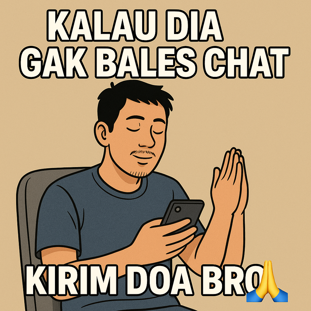 Kalau Cewek Gak Bales Chat, Kirim Doa — Review Meme Populer