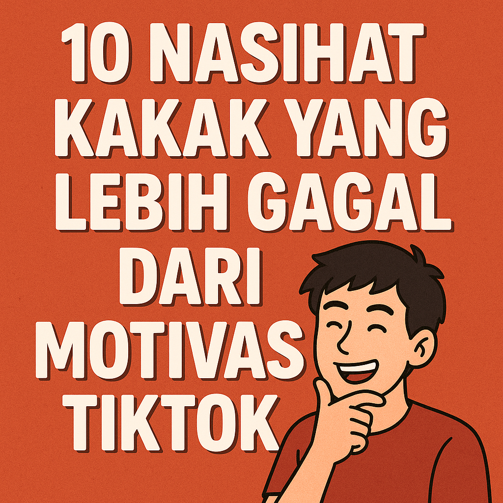 10 Meme Nasihat Kakak yang Lebih Gagal dari “Motivasi” TikTok